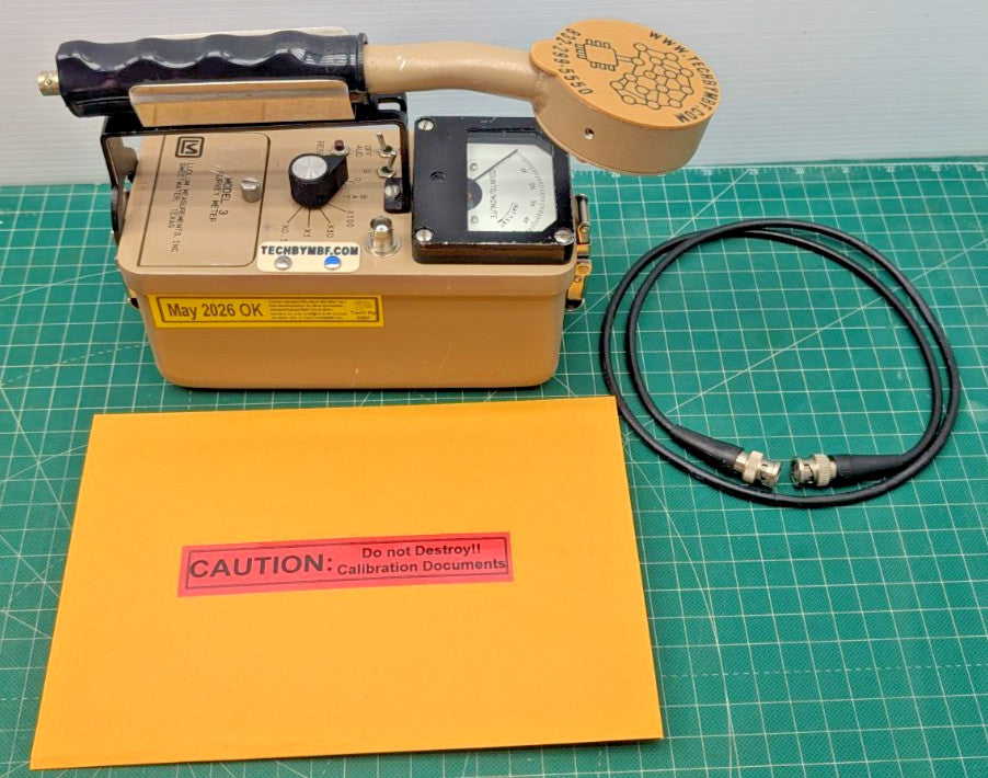 1x CLEAN BNC Ludlum Model 3 Survey Meter CPM 44-9 '26 Calibrated, and GUARANTEED