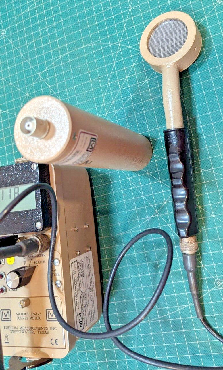 NORM Ludlum Model 2241-2 Digital Survey Meter 2x Probes + Case 2026 CALIBRATION!