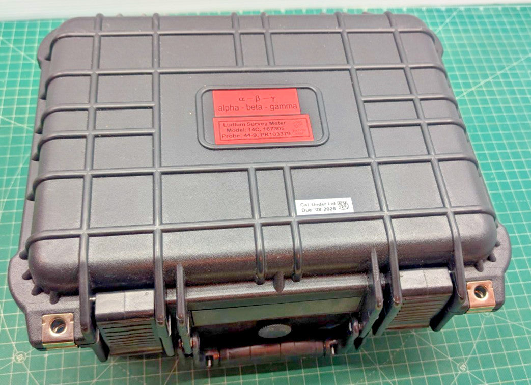 1x 2026 Calibrated Ludlum Model 14C with 44-9 and hard side case 1yr Guarantee!