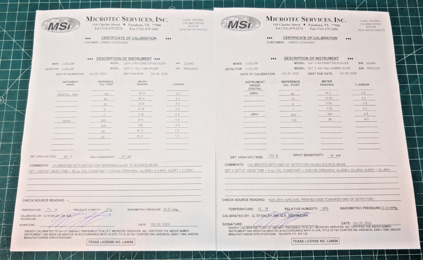 Ludlum Model 2241-3, 44-2, 44-9, 133-7 + Case Guaranteed & NIST 2026 Calibrated!