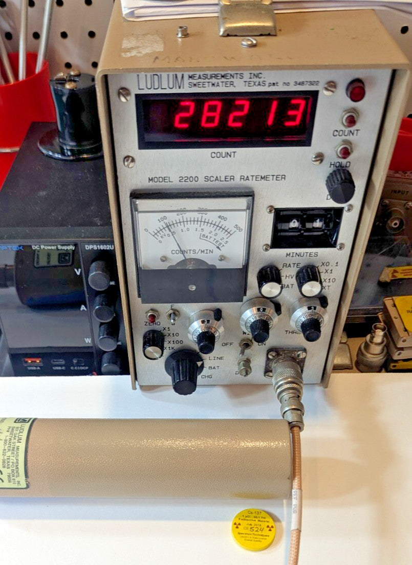 1x Ludlum 44-2 Gamma Scintillator Probe, REBUILT, and GUARANTEED for 1 yr