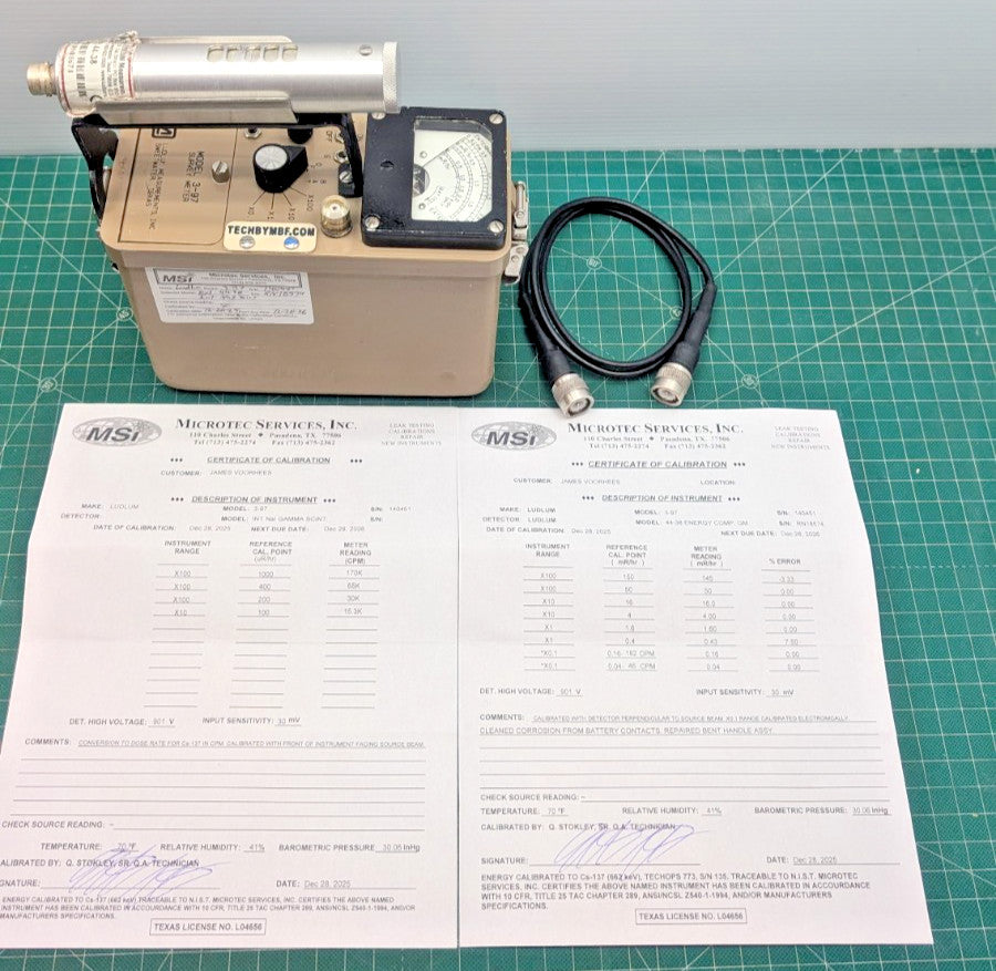 1x 2025 Calibrated Ludlum Model 3-97 Better Than Model 19 Meter With Hard Case