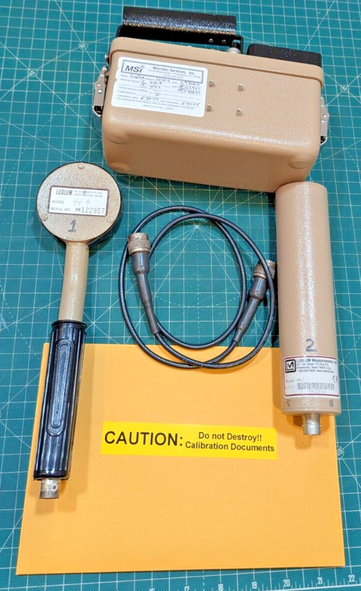NORM Ludlum Model 2241-2 Digital Survey Meter 2x Probes + Case 2026 CALIBRATION!