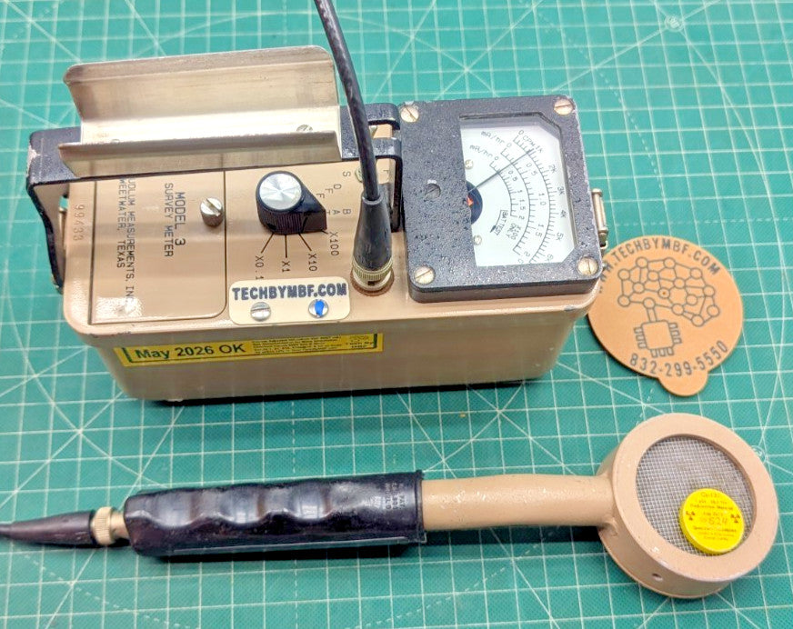 1x CLEAN BNC Ludlum Model 3 Survey Meter  44-9 2026 Calibrated, and GUARANTEED