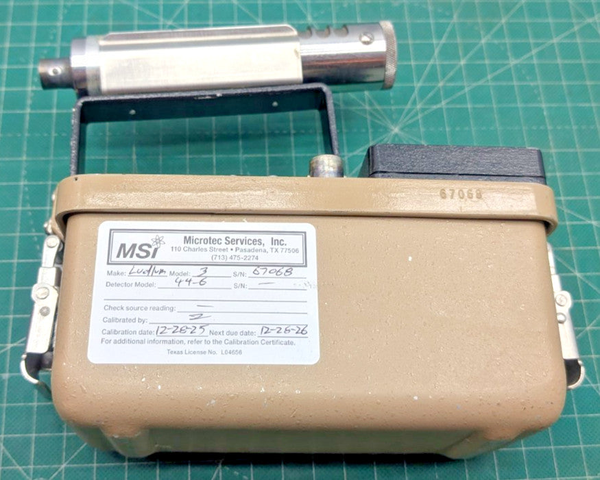 1x 2025 Calibrated Ludlum Model 3 with 44-6 and hard side case 1yr Guarantee!