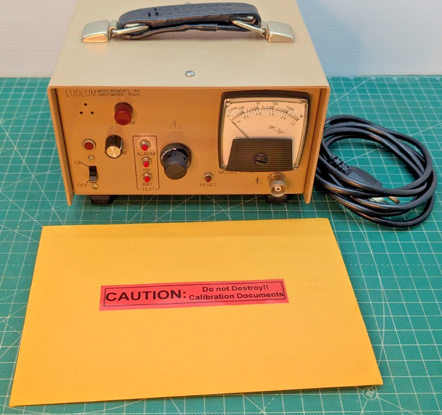 1x Ludlum Model 177-50 Bench Top Counter, NIST traceable Cal., 1 Year Guaranteed