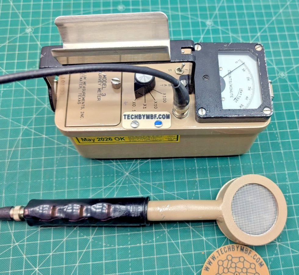 1x CLEAN BNC Ludlum Model 3 Survey Meter CPM 44-9 '26 Calibrated, and GUARANTEED