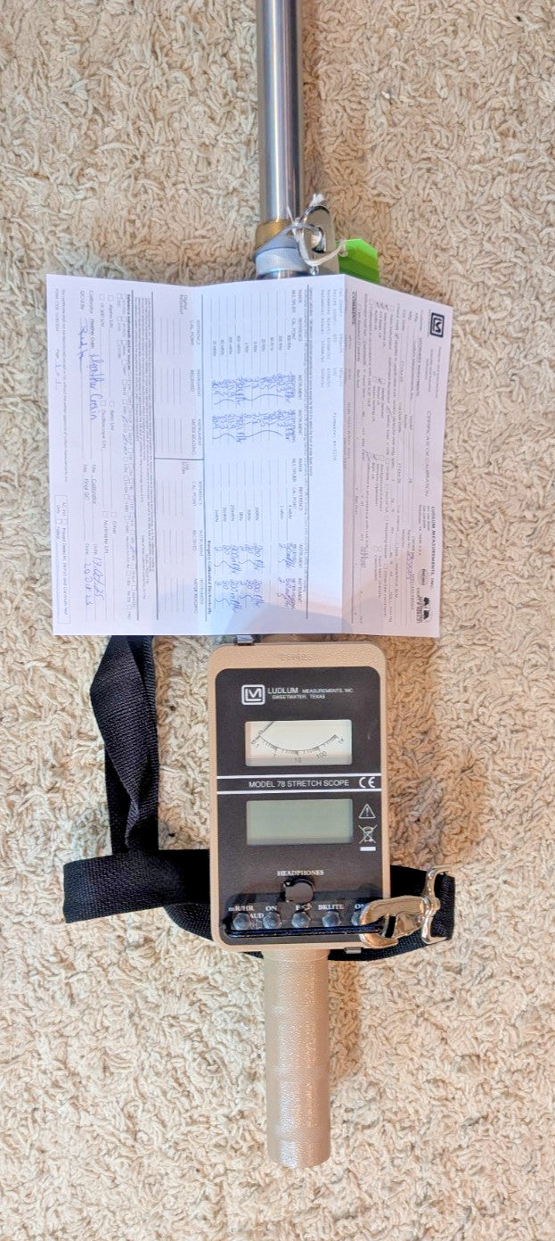 Ludlum FACTORY Calibrated M-78 Stretch Scope Survey Meter Background to 1kR/hr