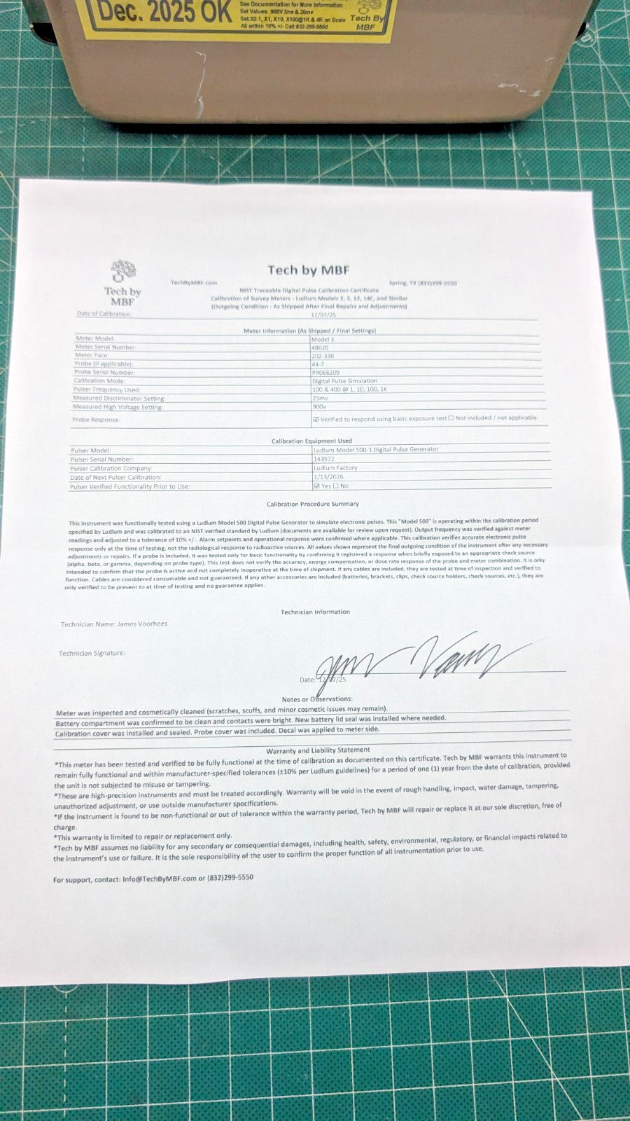 NIST 2025 Calibrated! Ludlum Model 3 + 44-7 Probe Guaranteed for 1 year!
