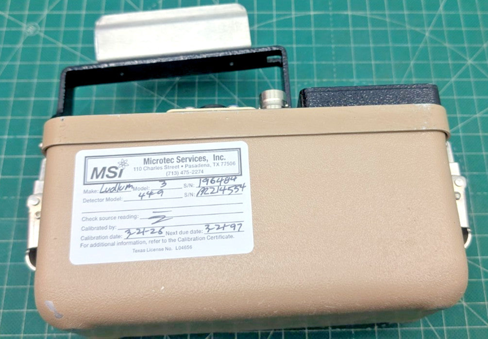 µSv Scale!! Guaranteed & 2026 Calibrated! Ludlum Model 3 + 44-9 Probe +Case