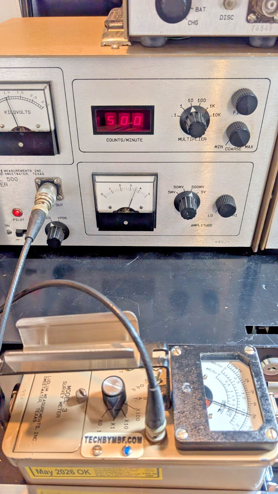 1x CLEAN BNC Ludlum Model 3 Survey Meter  44-9 2026 Calibrated, and GUARANTEED