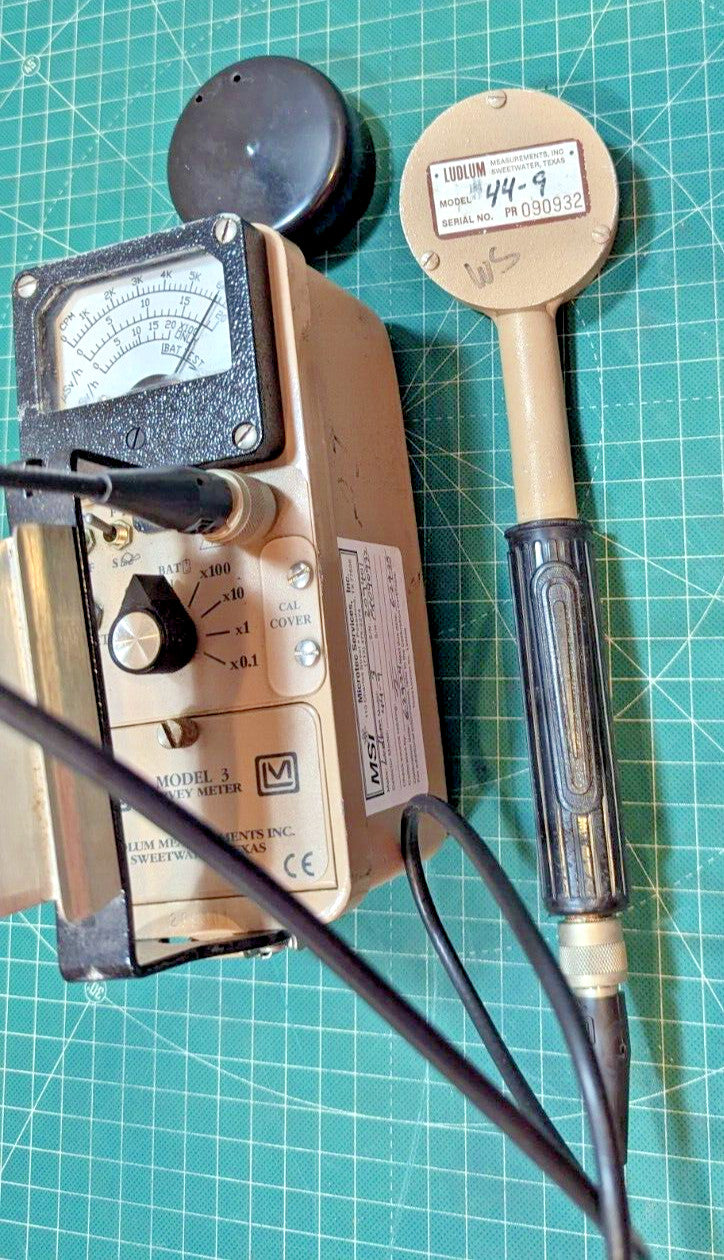 µSv Scale!! Guaranteed & 2026 Calibrated! Ludlum Model 3 + 44-9 Probe +Case