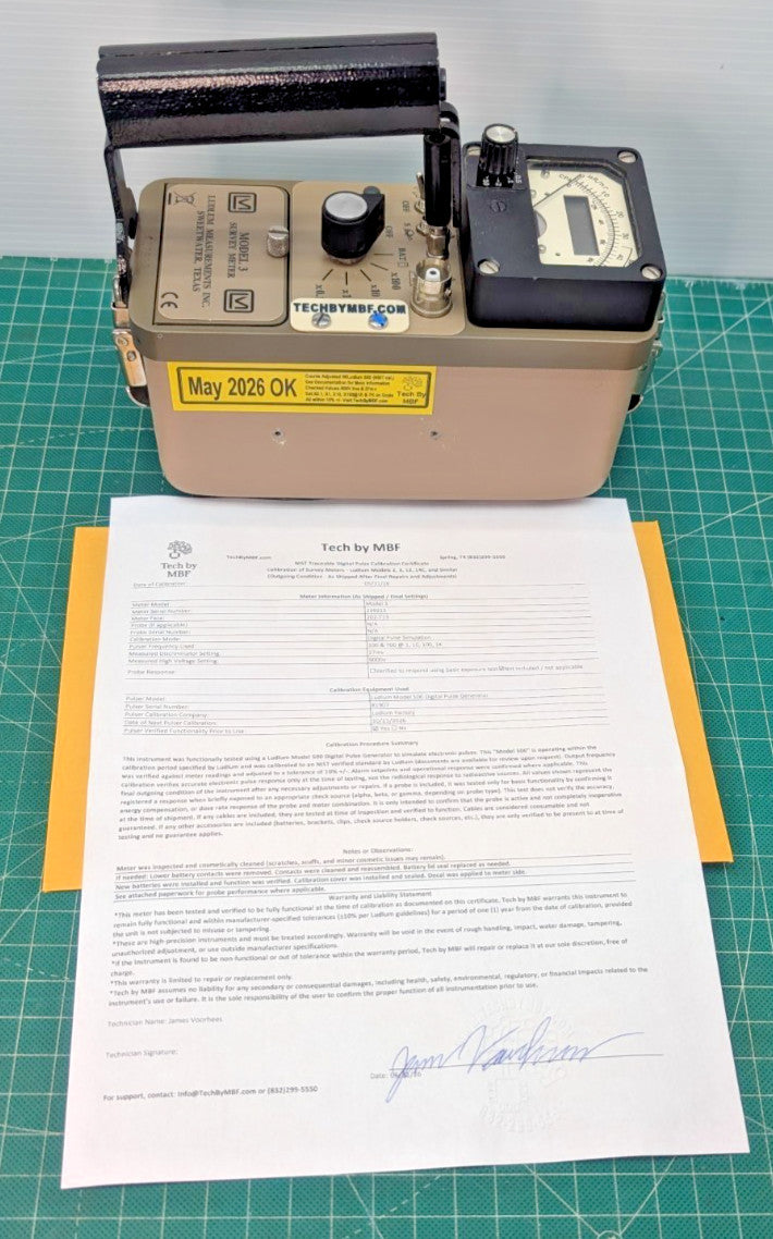 Ludlum Model 3 With Scaler Survey Meter, Verified, and GUARANTEED for 1 yr