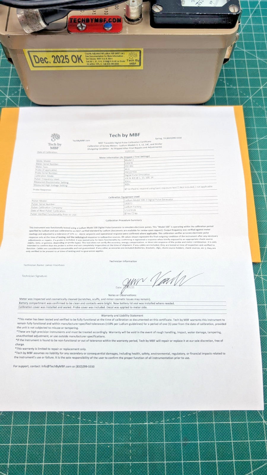 NIST 2025 Calibrated! Ludlum Model 3 + 44-6 Probe Guaranteed for 1 year!