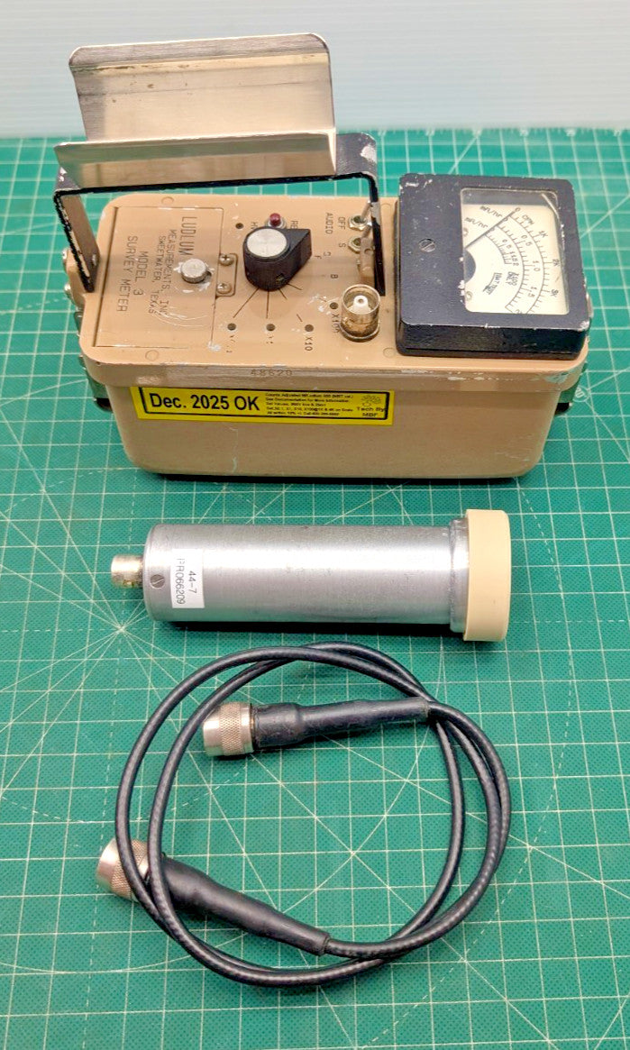 NIST 2025 Calibrated! Ludlum Model 3 + 44-7 Probe Guaranteed for 1 year!