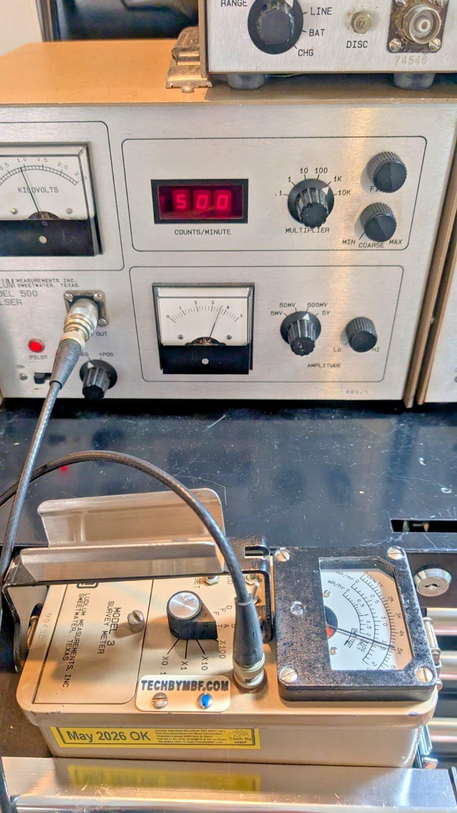 1x CLEAN BNC Ludlum Model 3 Survey Meter  44-9 2026 Calibrated, and GUARANTEED