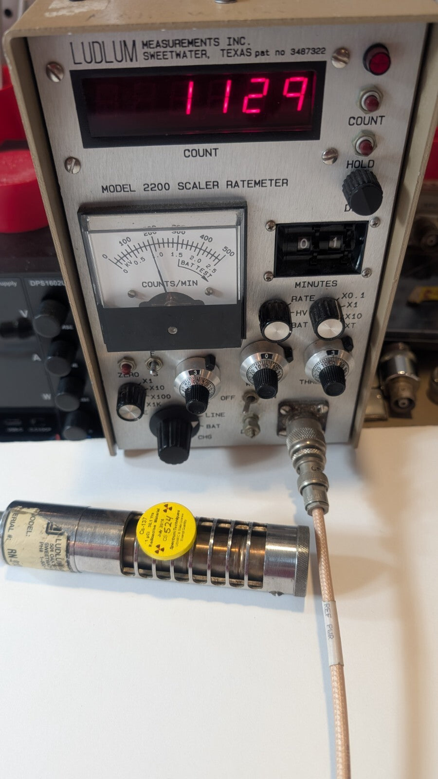 1x Ludlum 44-6 Beta Gamma Adj. Shield Probe, Verified, and GUARANTEED for 1 yr