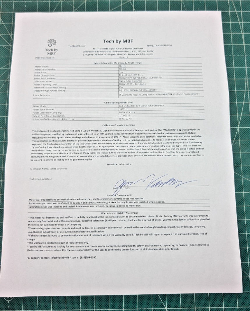 Ultimate Radiation Detection Kit! Ludlum Model 2241-3 with 4x Probes and Case