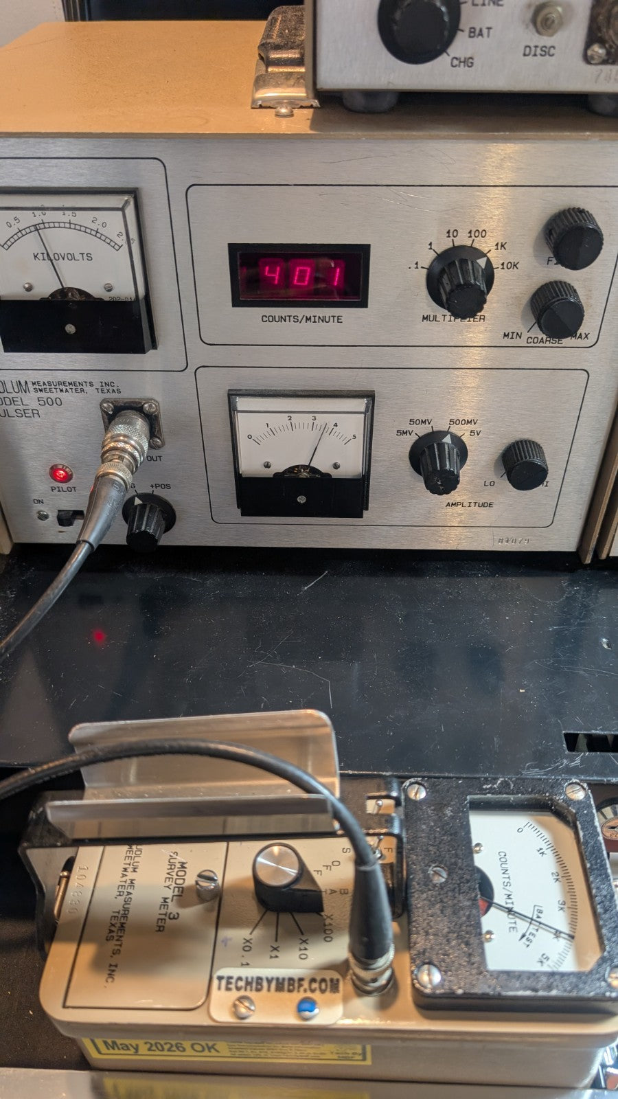 1x CLEAN BNC Ludlum Model 3 Survey Meter CPM 44-9 '26 Calibrated, and GUARANTEED