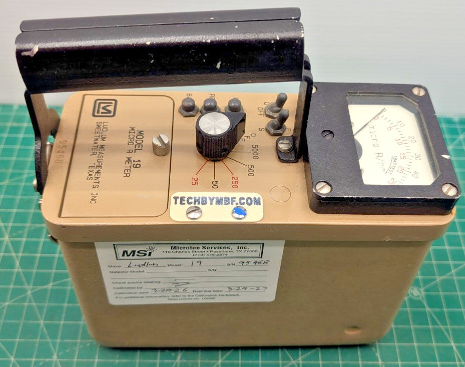 1x Guaranteed & 2026 Calibrated Ludlum Model 19 NaI Micro R Meter With Hard Case