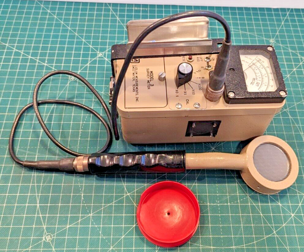 1x CLEAN Ludlum Model 3 Survey Meter  44-9 Tested, Calibrated, and GUARANTEED