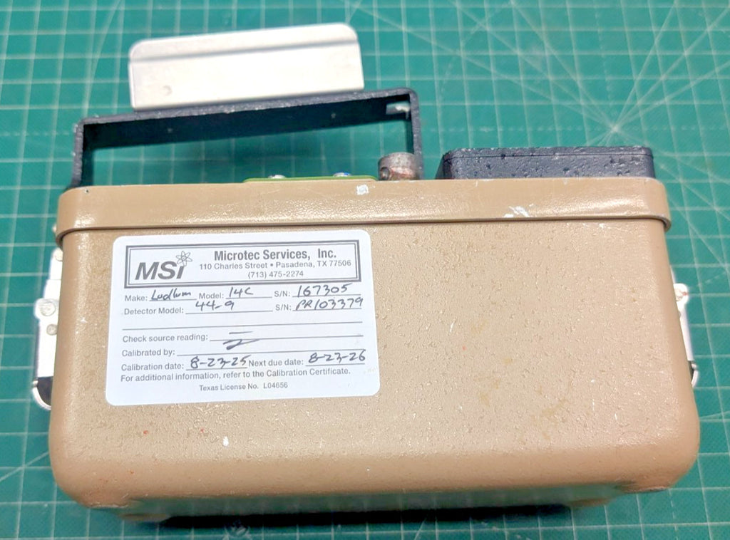 1x 2026 Calibrated Ludlum Model 14C with 44-9 and hard side case 1yr Guarantee!