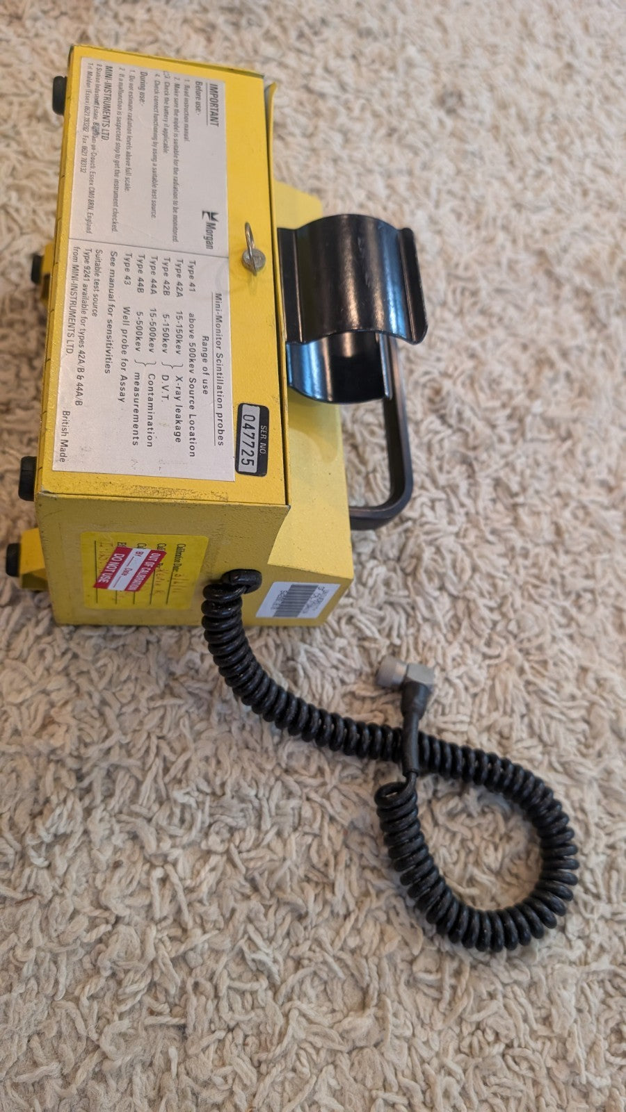 Mini Monitor Series 900 For End Window Probe Or Other Geiger Counter Meter