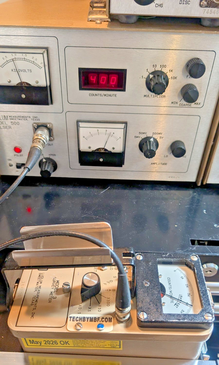 1x CLEAN BNC Ludlum Model 3 Survey Meter CPM 44-9 '26 Calibrated, and GUARANTEED
