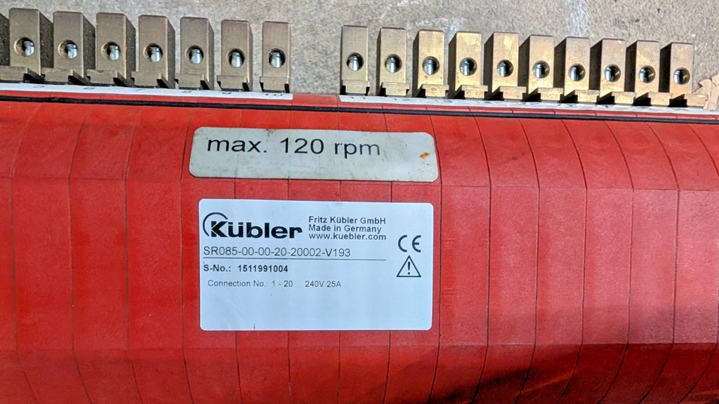 Kubler 20 Contact Slip Ring SR085-00-00-20-20002-V193 240-V193 25A/240V Unused