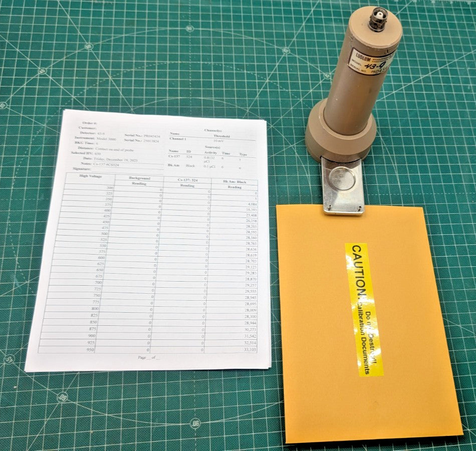 1x Ludlum 43-9 Alpha Scintillator Probe, Verified, and GUARANTEED for 1 yr