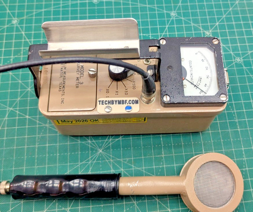 1x CLEAN BNC Ludlum Model 3 Survey Meter CPM 44-9 '26 Calibrated, and GUARANTEED