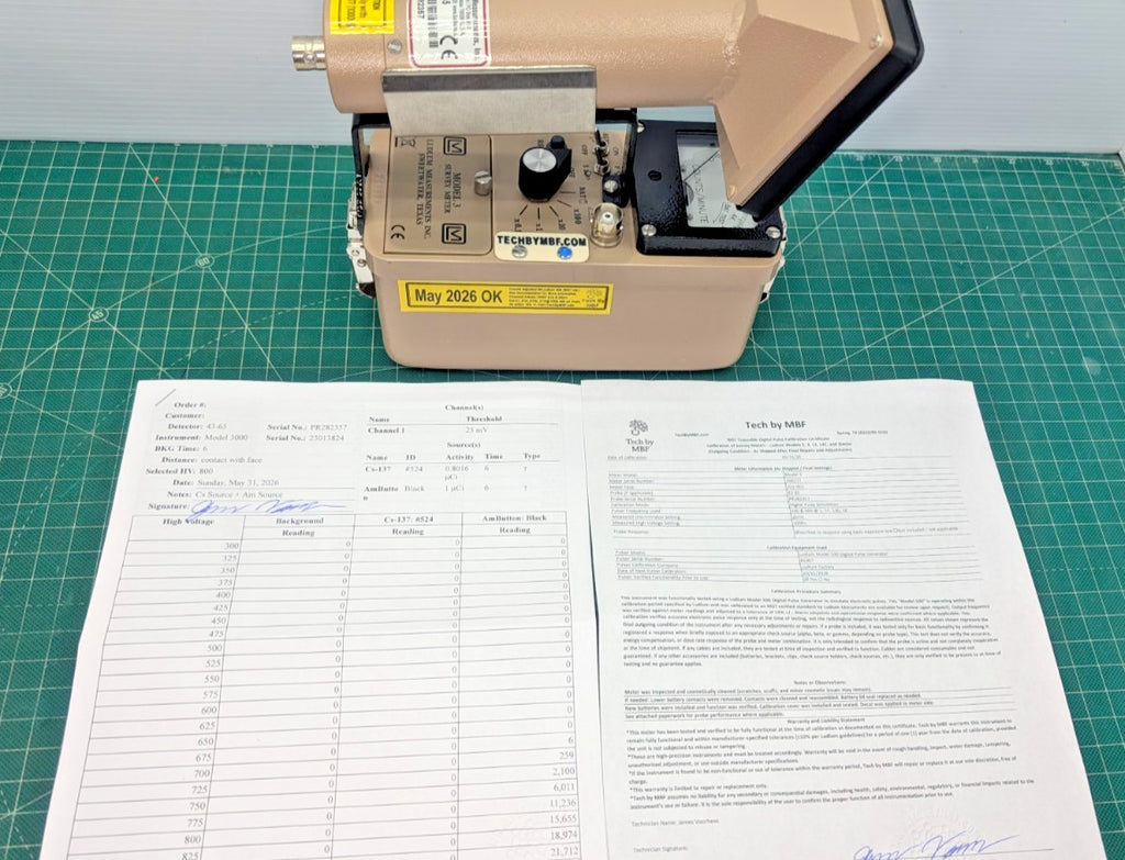 Alpha Meter Ludlum Model 3 + 43-65  2026 CALIBRATION!