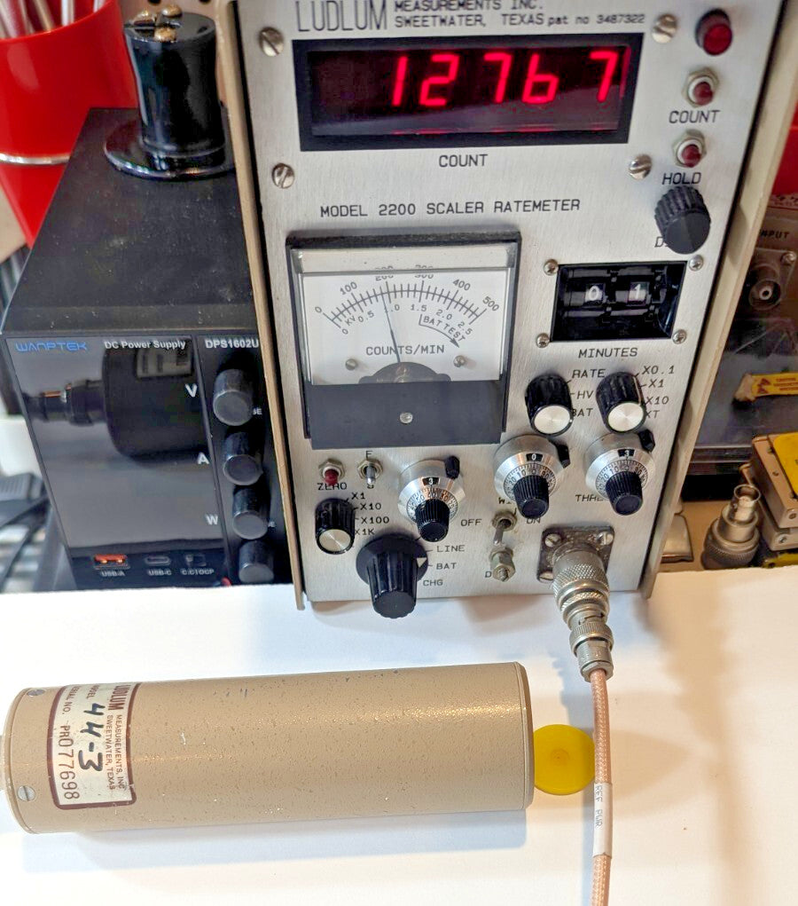 1x Ludlum 44-3 Gamma Scintillator Probe, Verified, and GUARANTEED for 1 yr