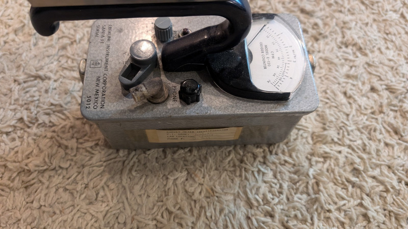 Eberline E-120 GM Survey Meter Tested and Working Guaranteed