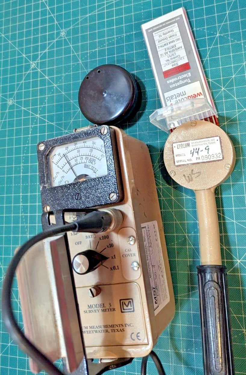 µSv Scale!! Guaranteed & 2026 Calibrated! Ludlum Model 3 + 44-9 Probe +Case