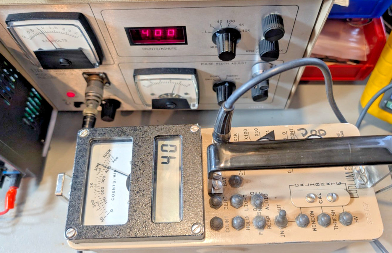 1 Yr. Guaranteed Tested and Adjusted Ludlum Model 2220 Scaler Ratemeter!