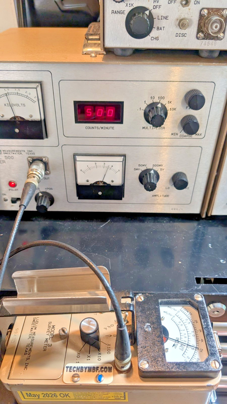 1x CLEAN BNC Ludlum Model 3 Survey Meter  44-9 2026 Calibrated, and GUARANTEED