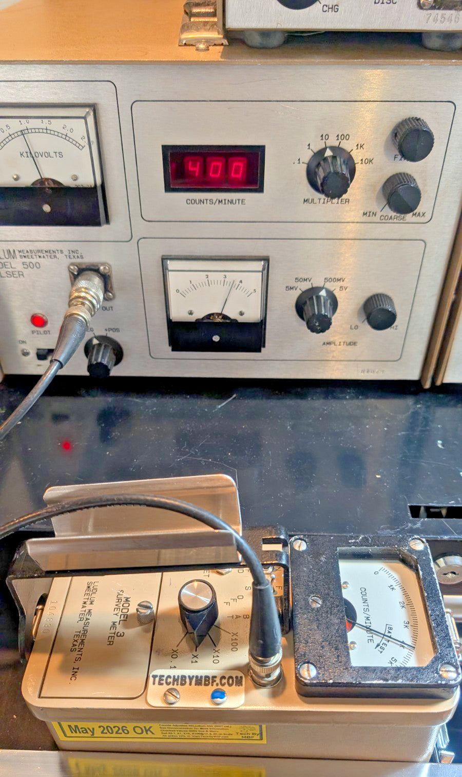 1x CLEAN BNC Ludlum Model 3 Survey Meter CPM 44-9 '26 Calibrated, and GUARANTEED