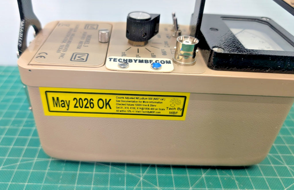 Alpha Meter Ludlum Model 3 + 43-65  2026 CALIBRATION!