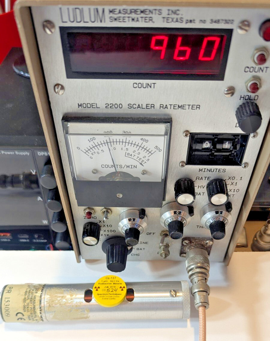 1x Ludlum 44-38 Beta Gamma Adj. Shield Probe, Verified, and GUARANTEED for 1 yr