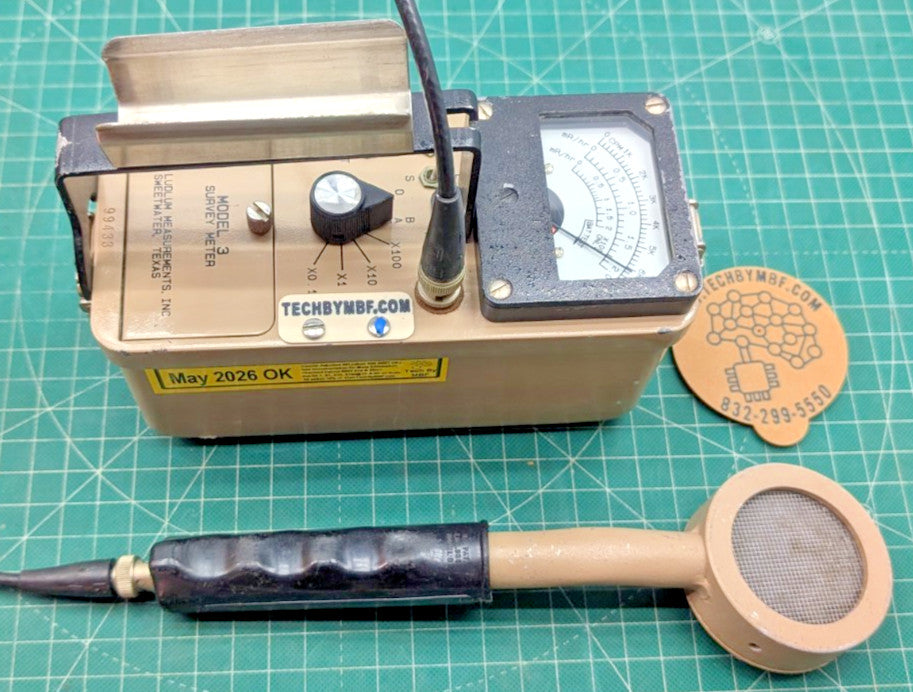 1x CLEAN BNC Ludlum Model 3 Survey Meter  44-9 2026 Calibrated, and GUARANTEED