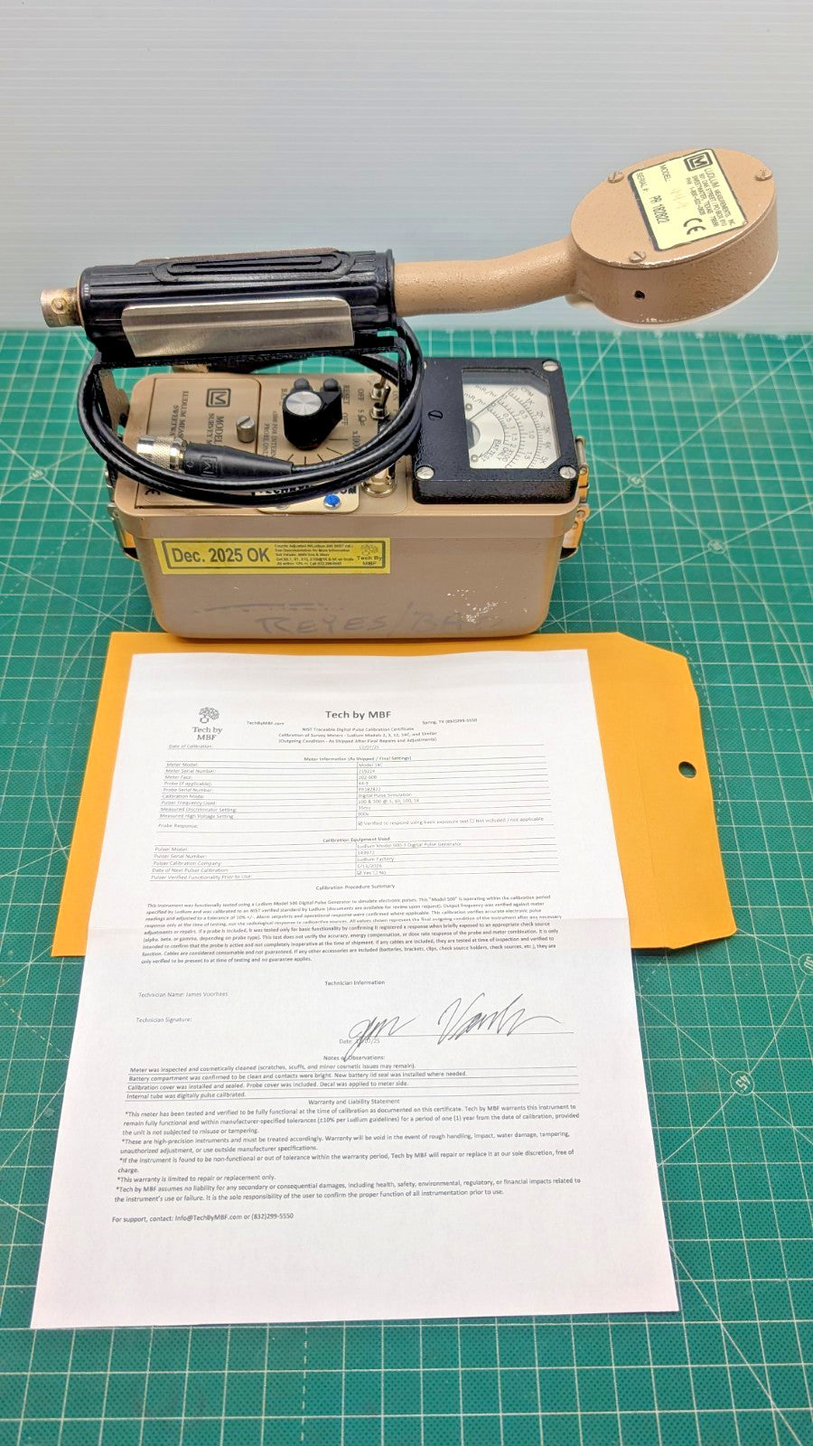 NIST 2026 Calibrated! Ludlum Model 14C + 44-9 Probe Guaranteed for 1 year!