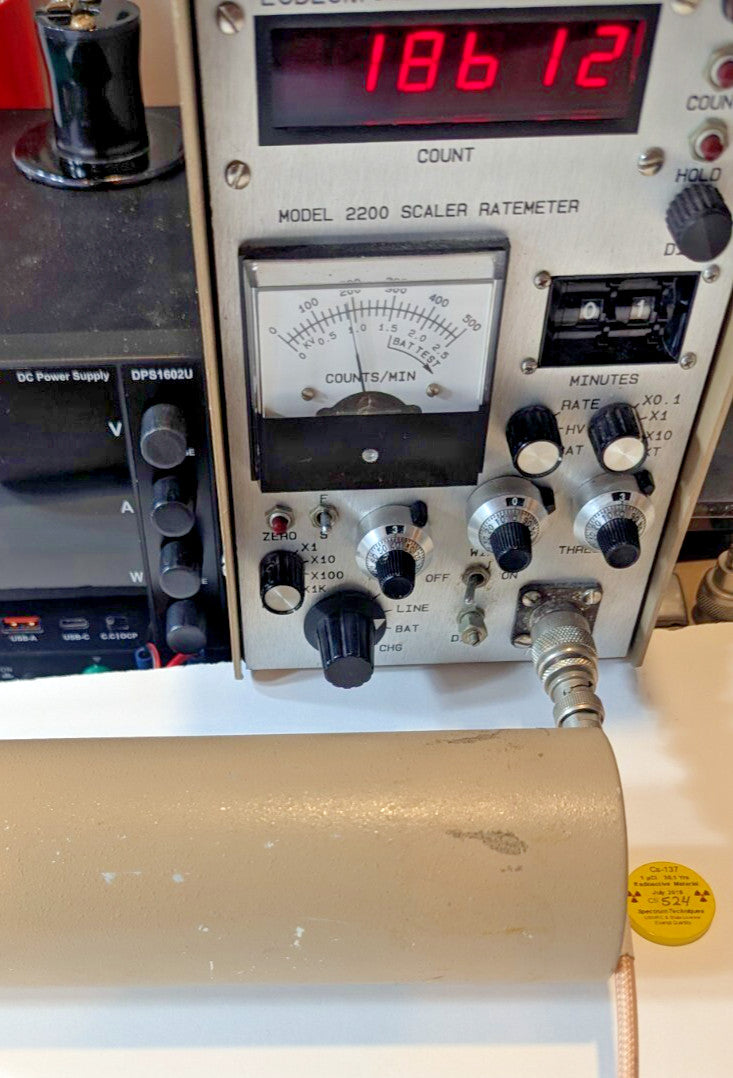 1x Ludlum 44-17 Gamma Scintillator Probe, Verified, and GUARANTEED for 1 yr