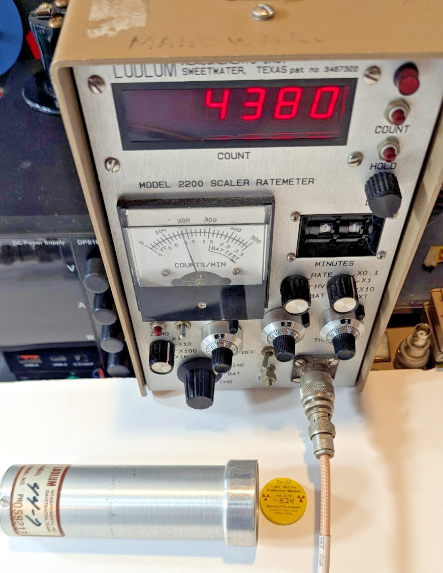 1x Ludlum 44-7 Alpha Beta Gamma End Win Probe, Verified, and GUARANTEED for 1 yr