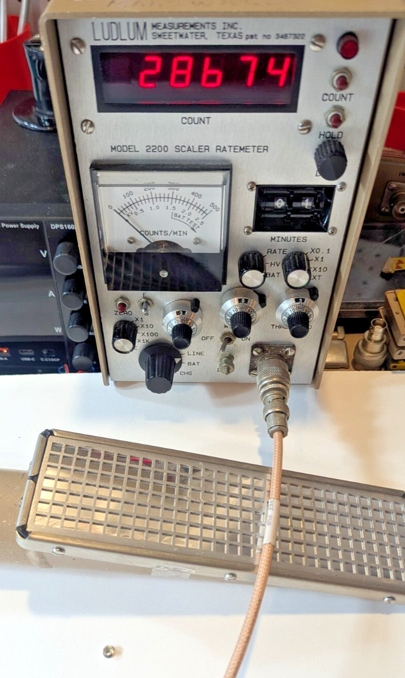 1x Ludlum 43-5 Alpha Scintillator Probe, Verified, and GUARANTEED for 1 yr