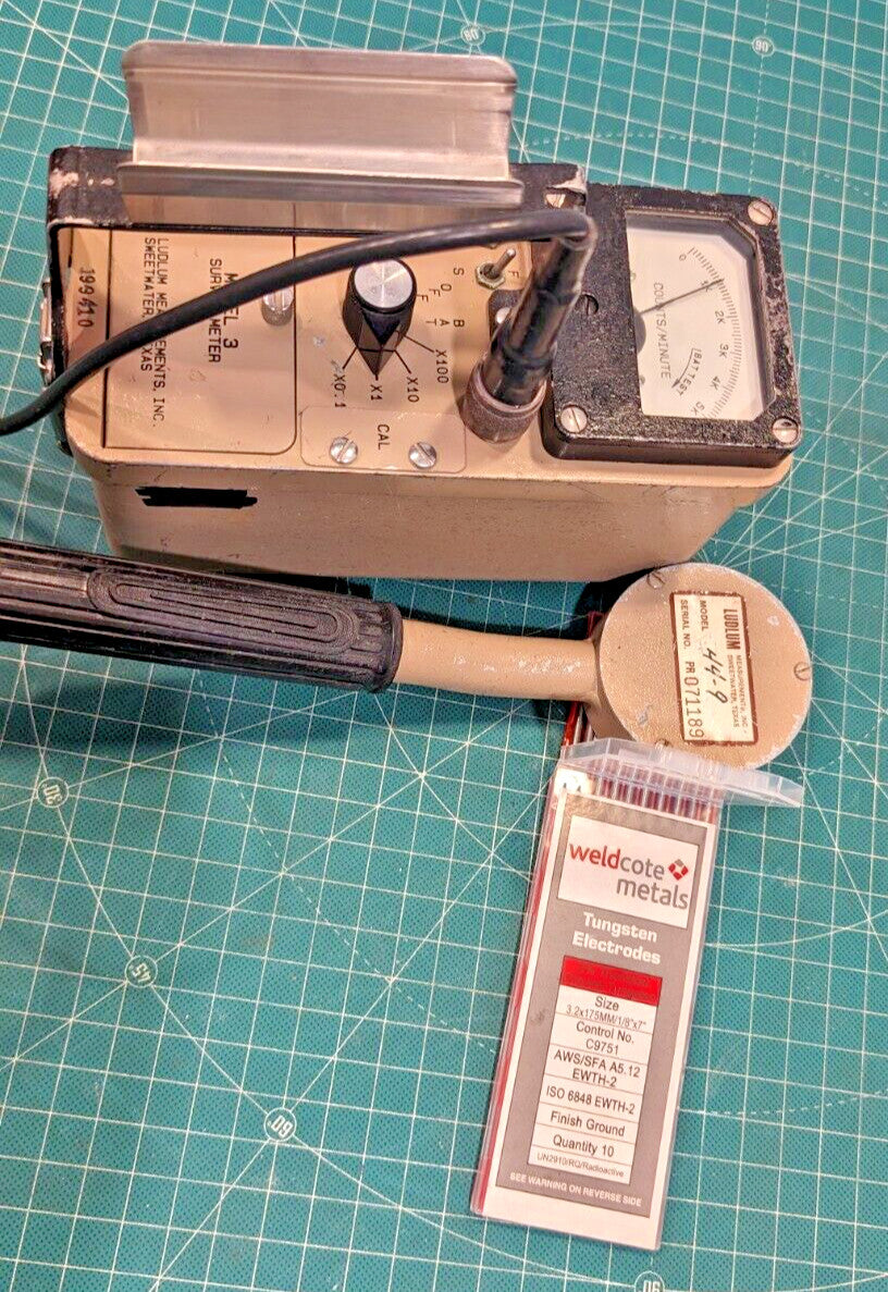 1x CLEAN Ludlum Model 3 Survey Meter CPM 44-9 Tested, Calibrated, and GUARANTEED
