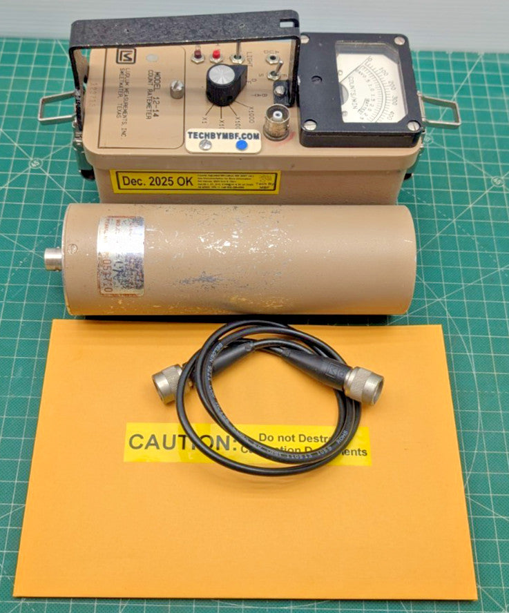 Ludlum Model 12-14 with GIANT 44-17 2025 CALIBRATION + 1yr guarantee!