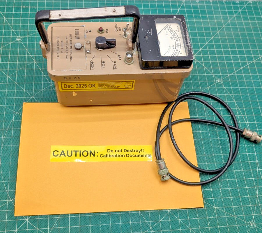 1x Ludlum Model 2 Scintillator BNC & Ready, CALIBRATED, and GUARANTEED for 1 yr