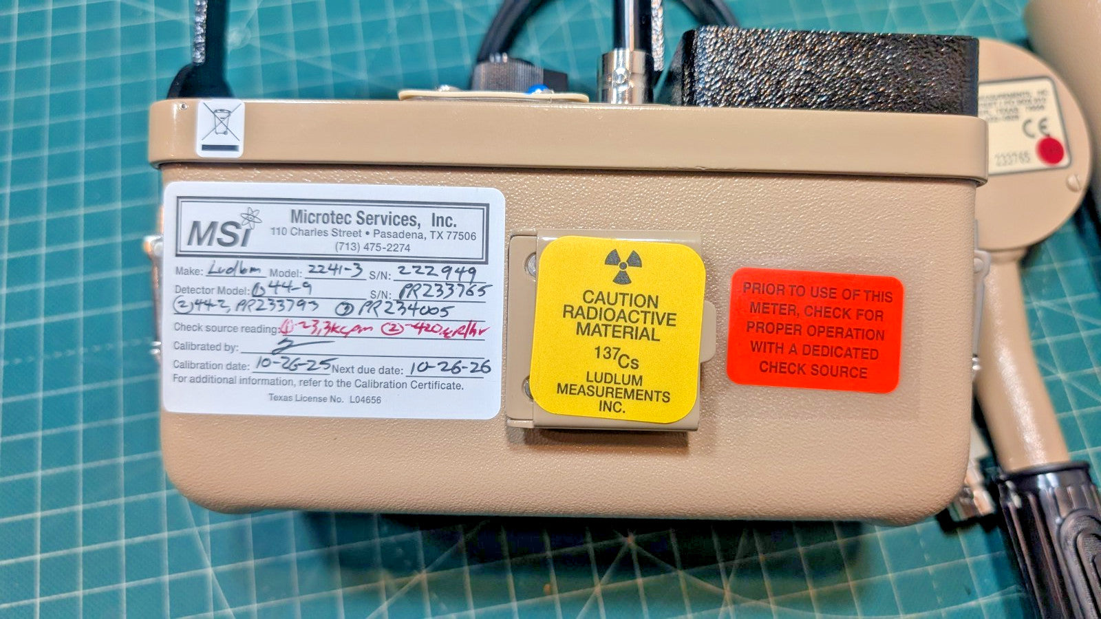 Ludlum Model 2241-3, 44-2, 44-9, 133-7 + Case Guaranteed & NIST 2026 Calibrated!