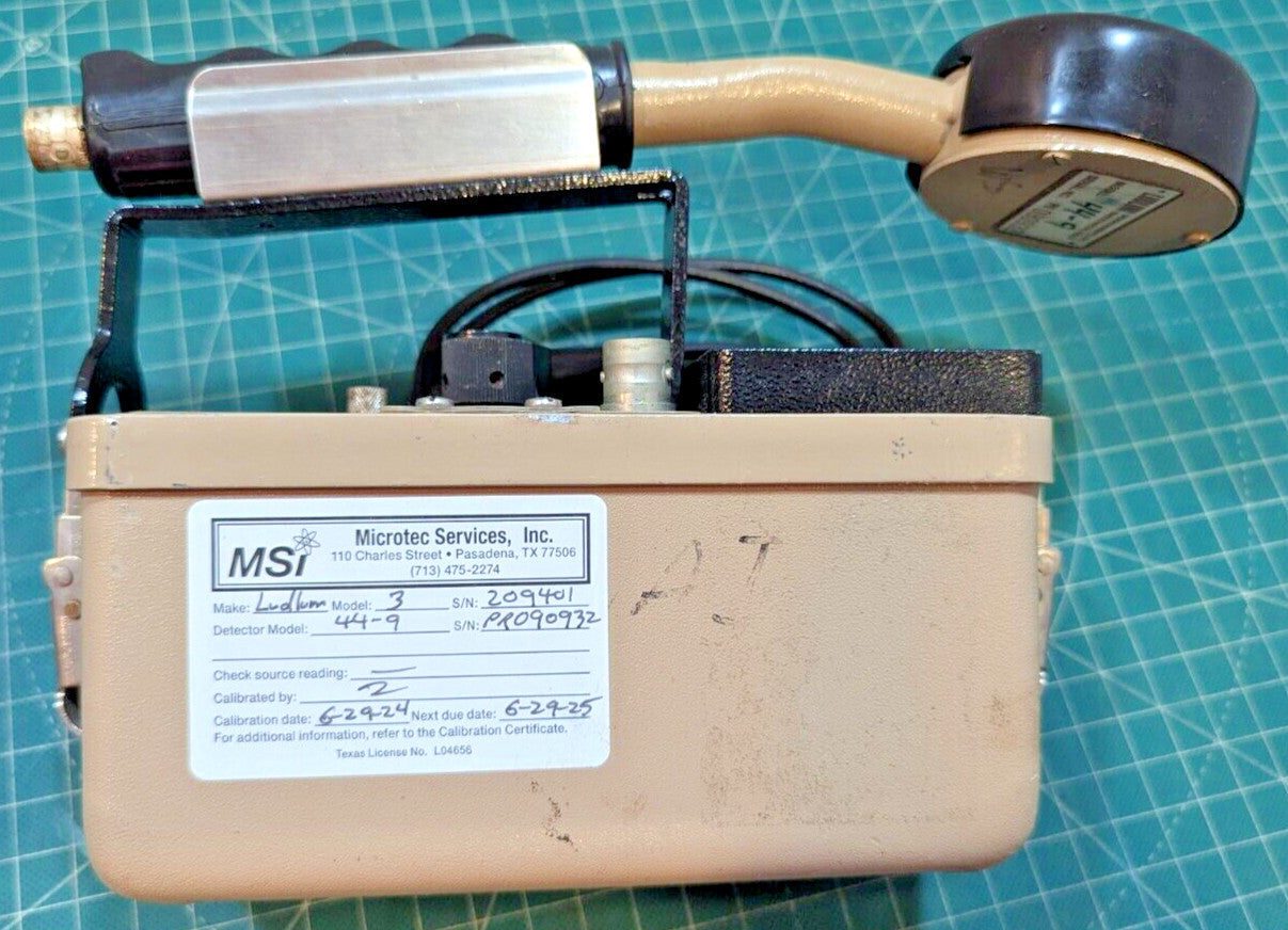 µSv Scale!! Guaranteed & 2026 Calibrated! Ludlum Model 3 + 44-9 Probe +Case